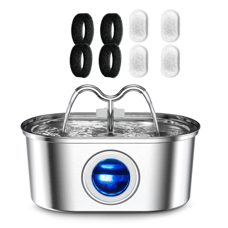 32L Stainless Steel Automatic Pet Water Fountain 9