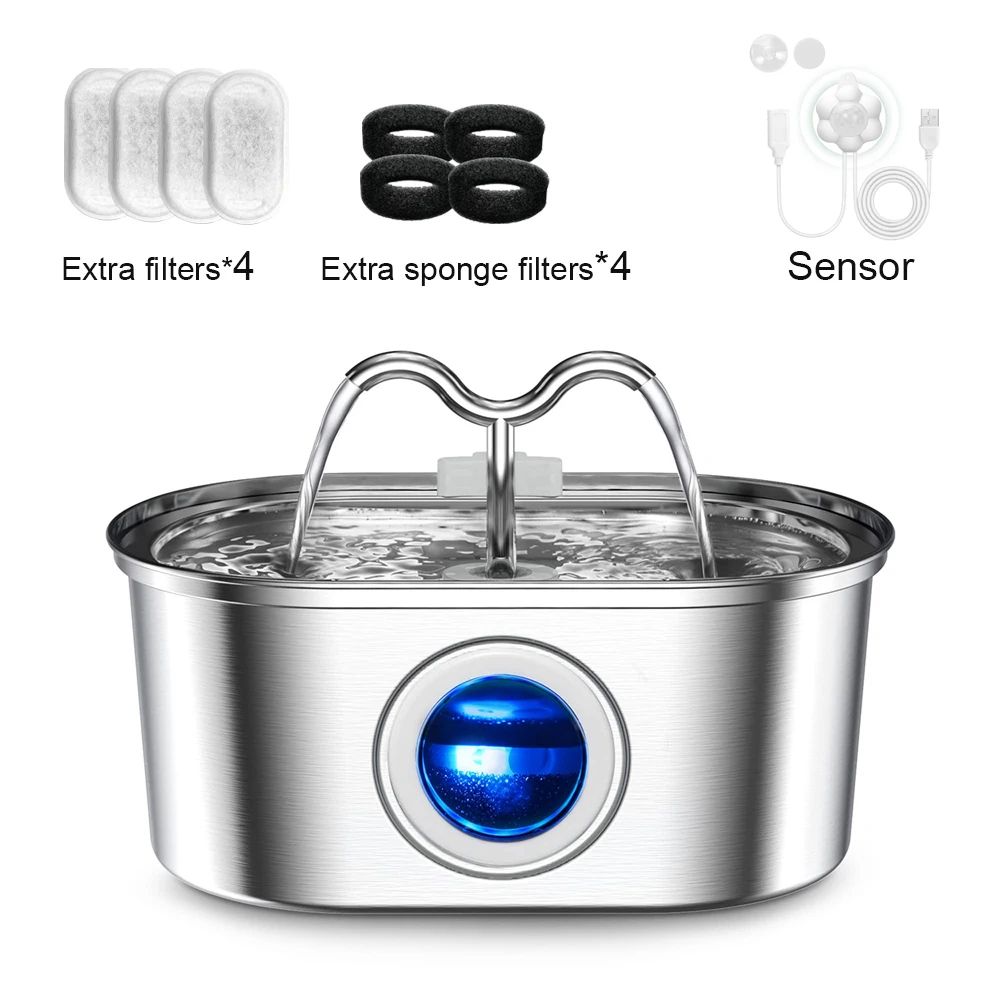 32L Stainless Steel Automatic Pet Water Fountain 10