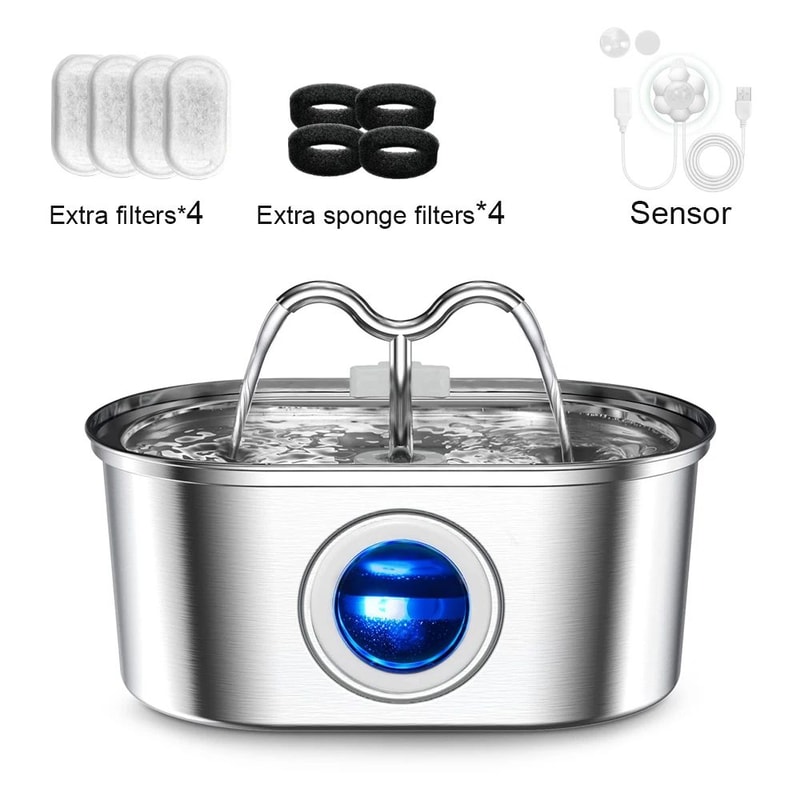 32L Stainless Steel Automatic Pet Water Fountain 10