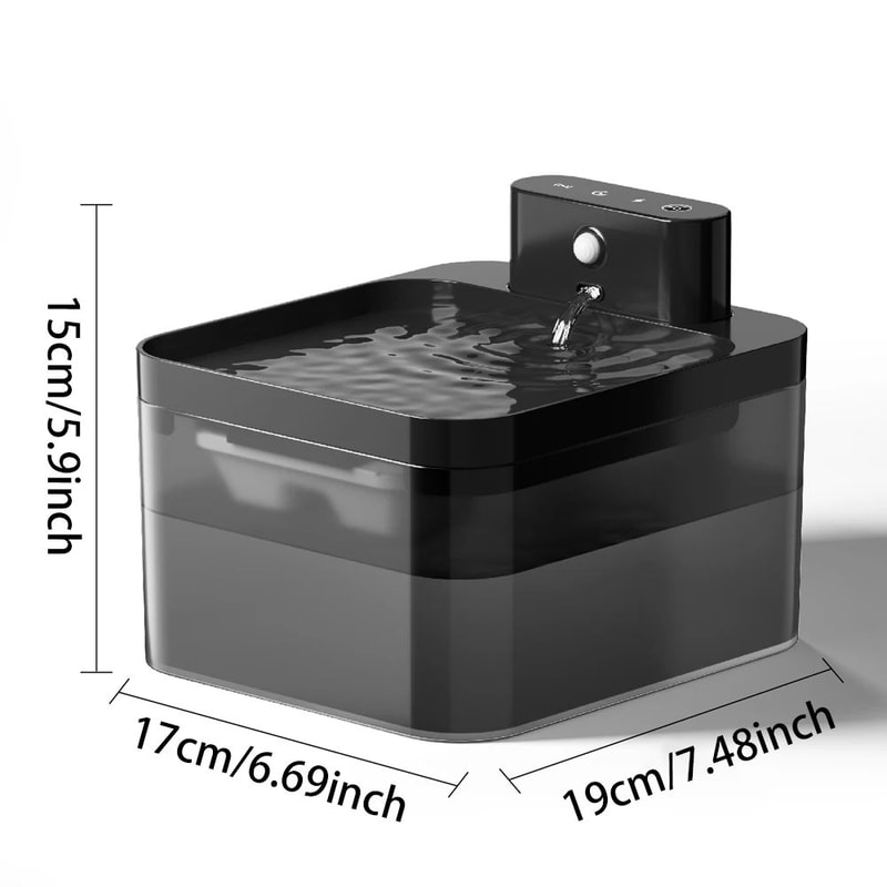 Wireless Charging Cat Water Fountain With Motion Sensor 22L 1
