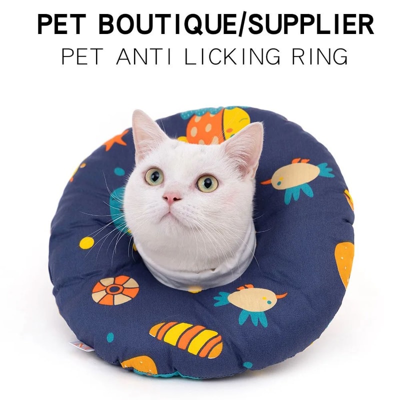 Soft Donut Recovery Collar For Cats And Small Dogs 1