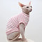 Breathable Summer Striped Shirt For Sphynx Cats 3