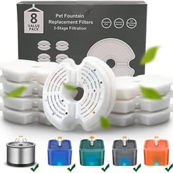 replacement carbon filters for stainless steel cat water fountain