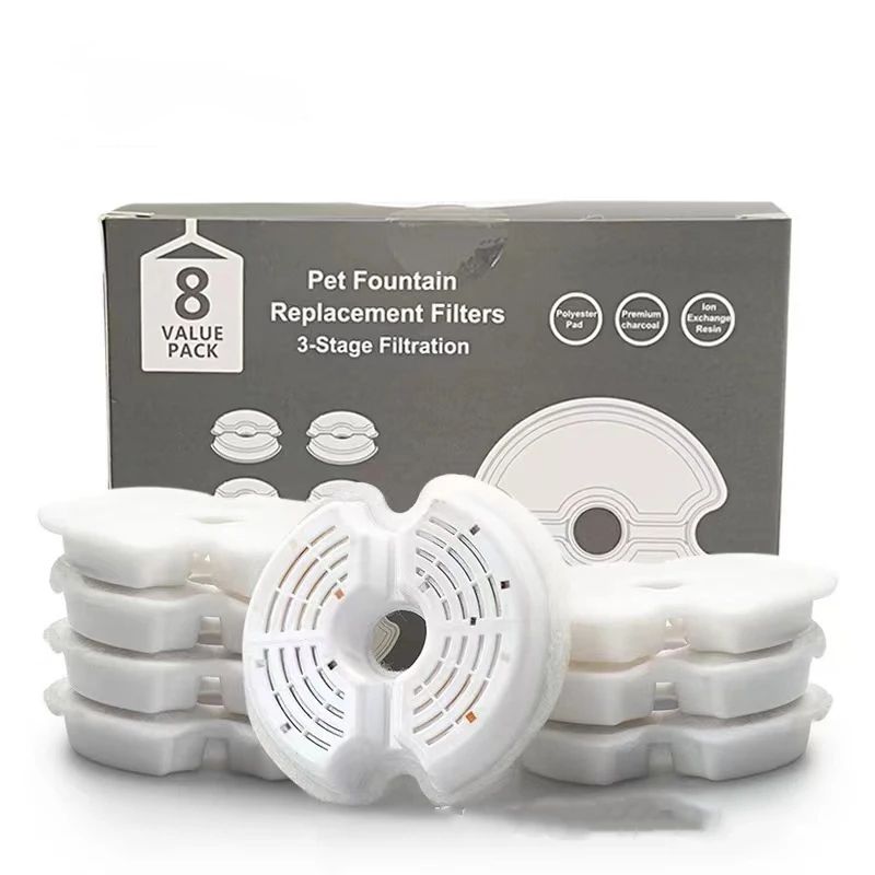Replacement Carbon Filters For Stainless Steel Cat Water Fountain 7