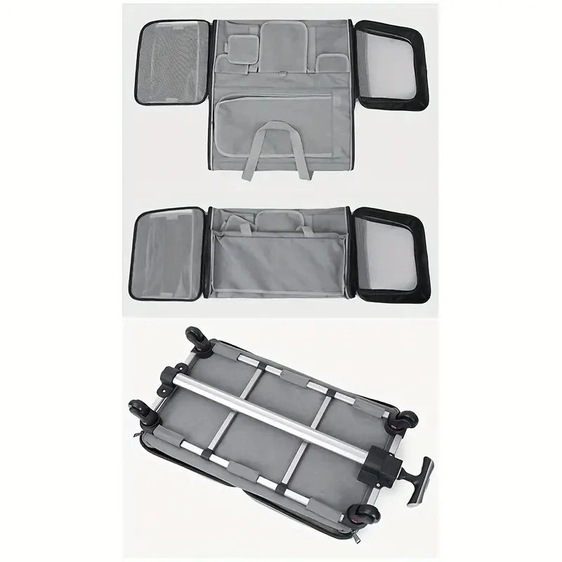 Extra Large Foldable Pet Travel Carrier With Trolley 4