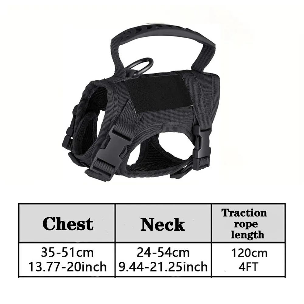 Tactical Pet Harness And Leash Set With Control Handle 6