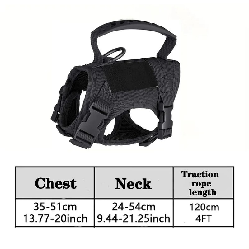 Tactical Pet Harness And Leash Set With Control Handle 6