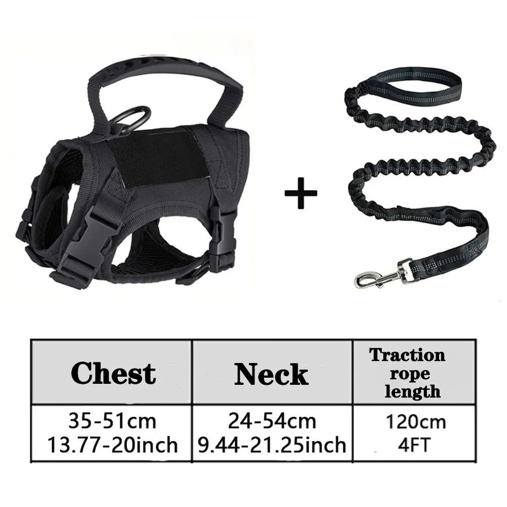 Tactical Pet Harness And Leash Set With Control Handle 9