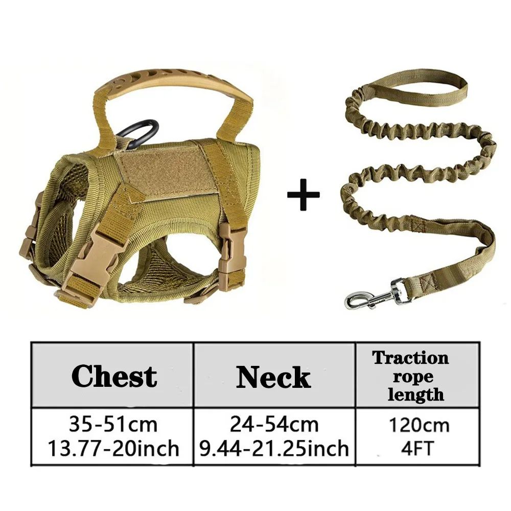 Tactical Pet Harness And Leash Set With Control Handle 13