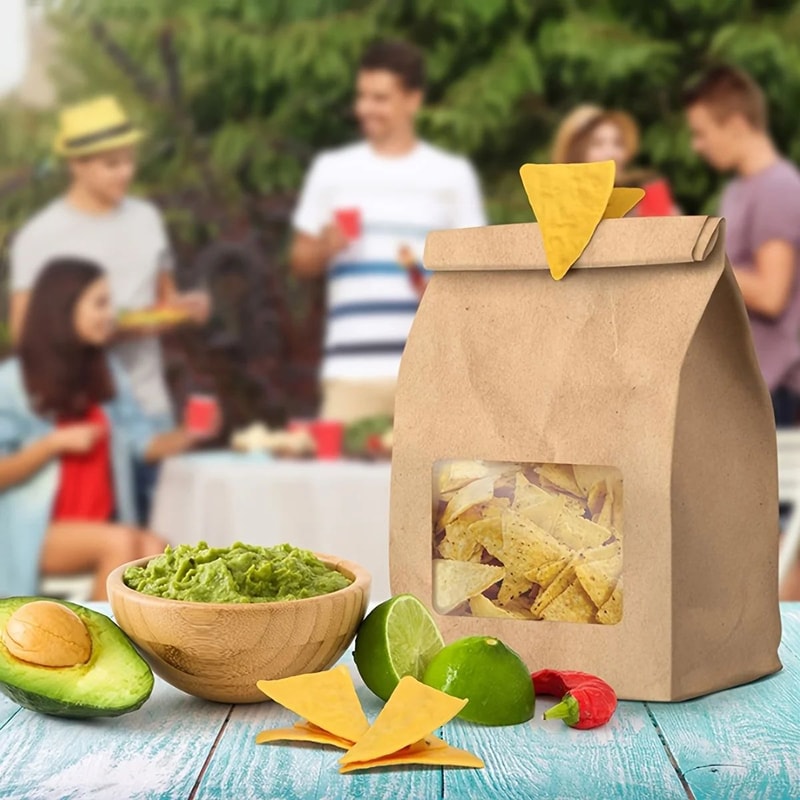 Chip Shaped Food Bag Clips Set Of 4 3