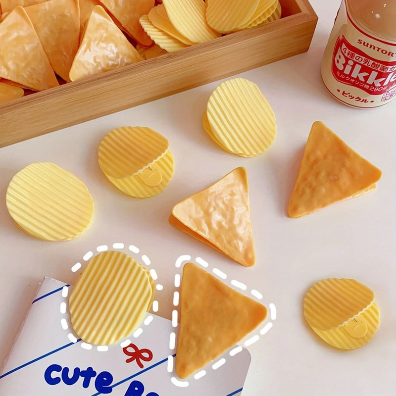Chip Shaped Food Bag Clips Set Of 4 7