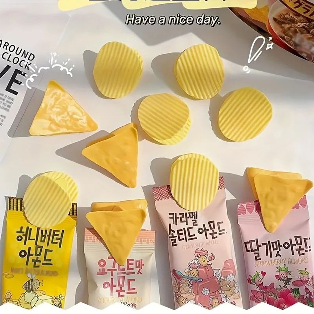 Chip Shaped Food Bag Clips Set Of 4 8