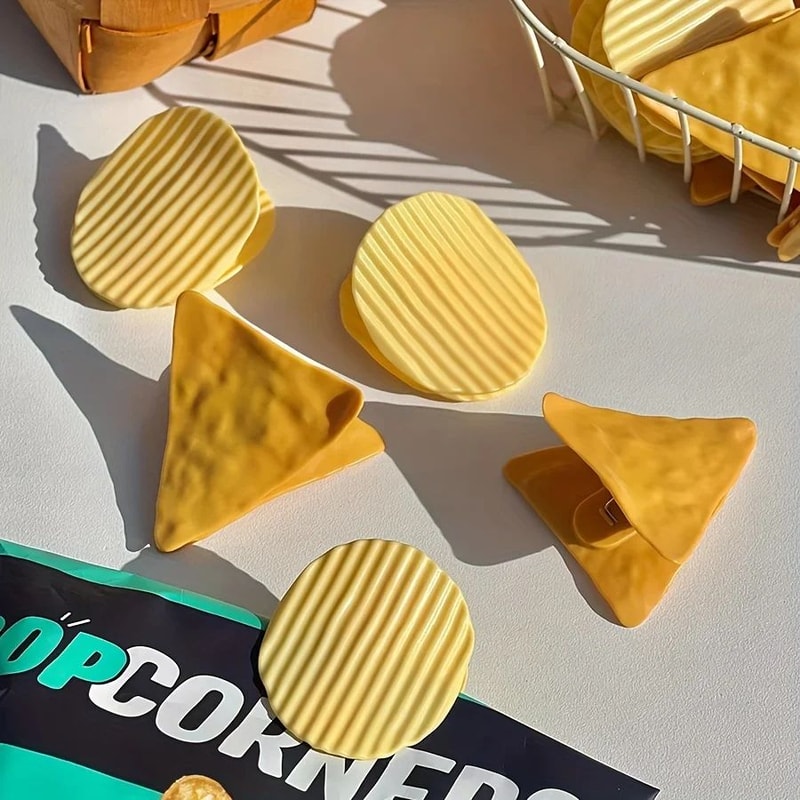 Chip Shaped Food Bag Clips Set Of 4 9