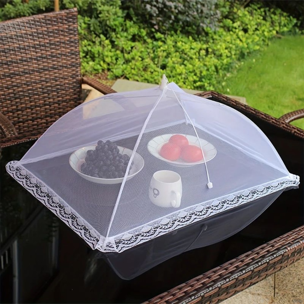 Foldable Mesh Food Cover For Fresh And Safe Meals 0