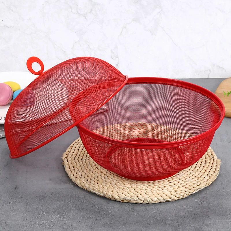Mesh Fruit Storage Basket With Protective Lid 3