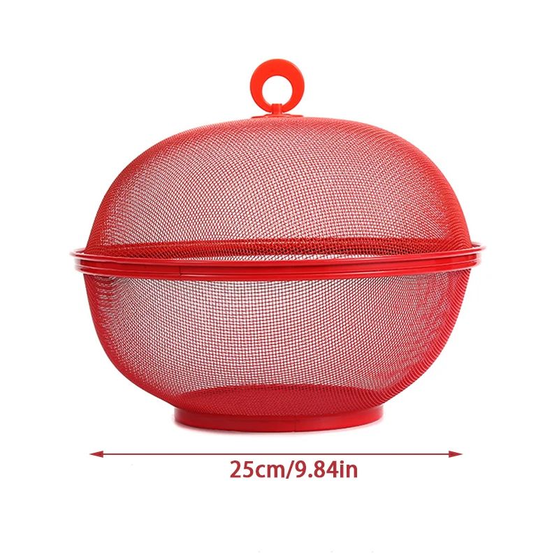 Mesh Fruit Storage Basket With Protective Lid 5