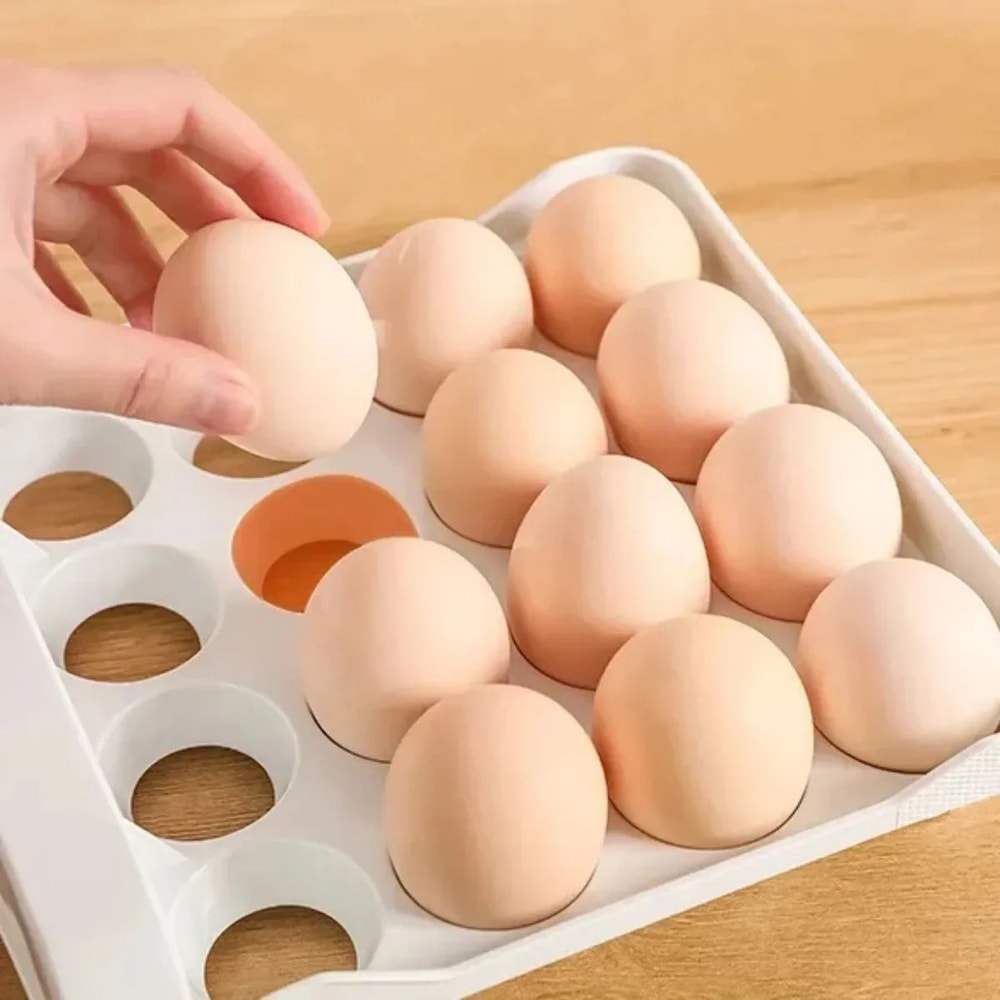 Automatic Rolling Egg Storage Organizer With Drawer Design 3