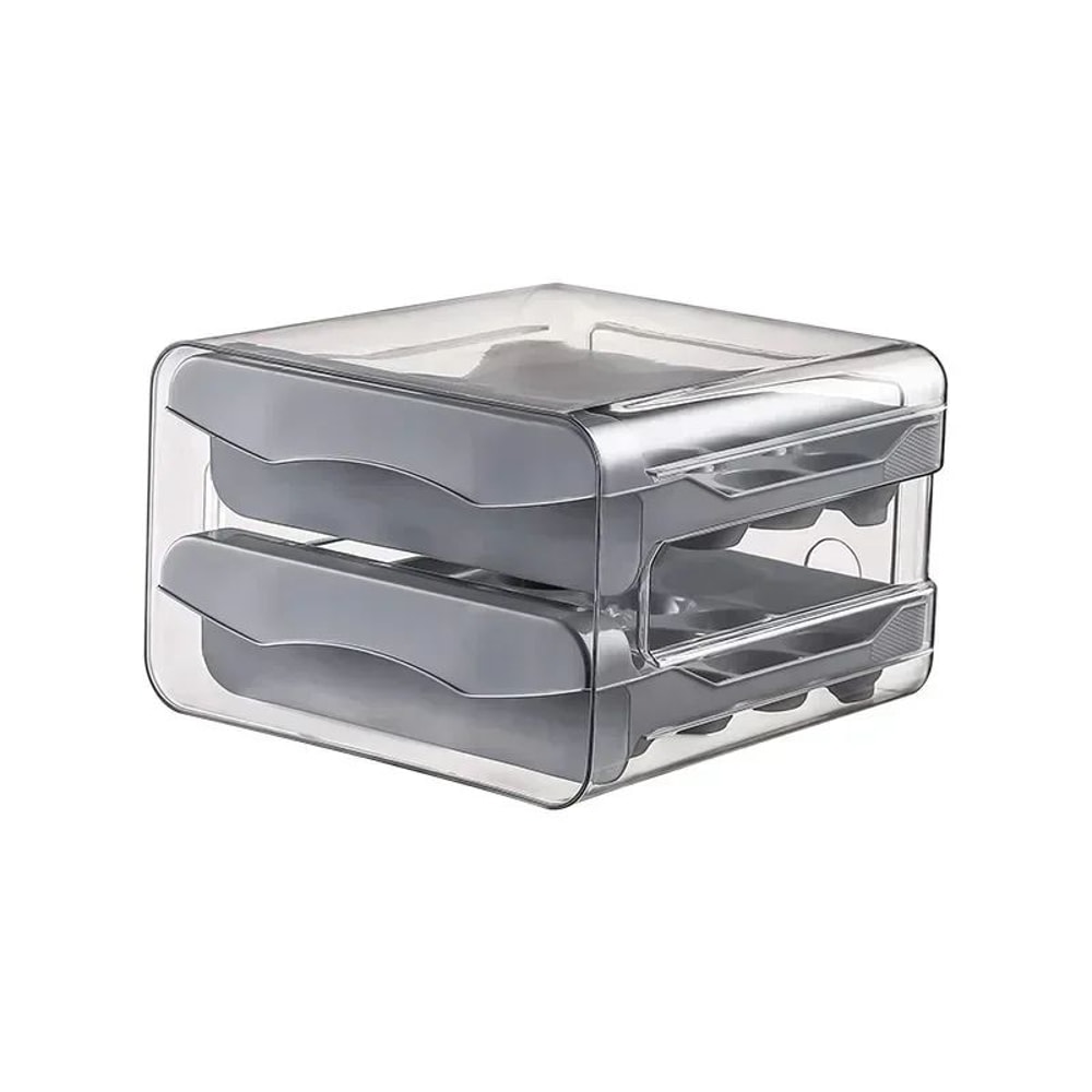 Automatic Rolling Egg Storage Organizer With Drawer Design 11
