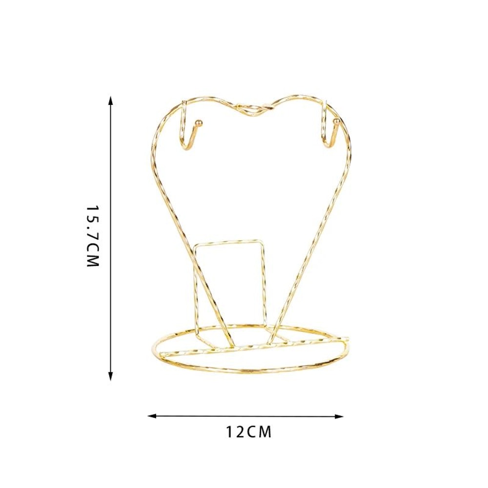 Luxury Metal Tea Cup And Saucer Display Rack 13