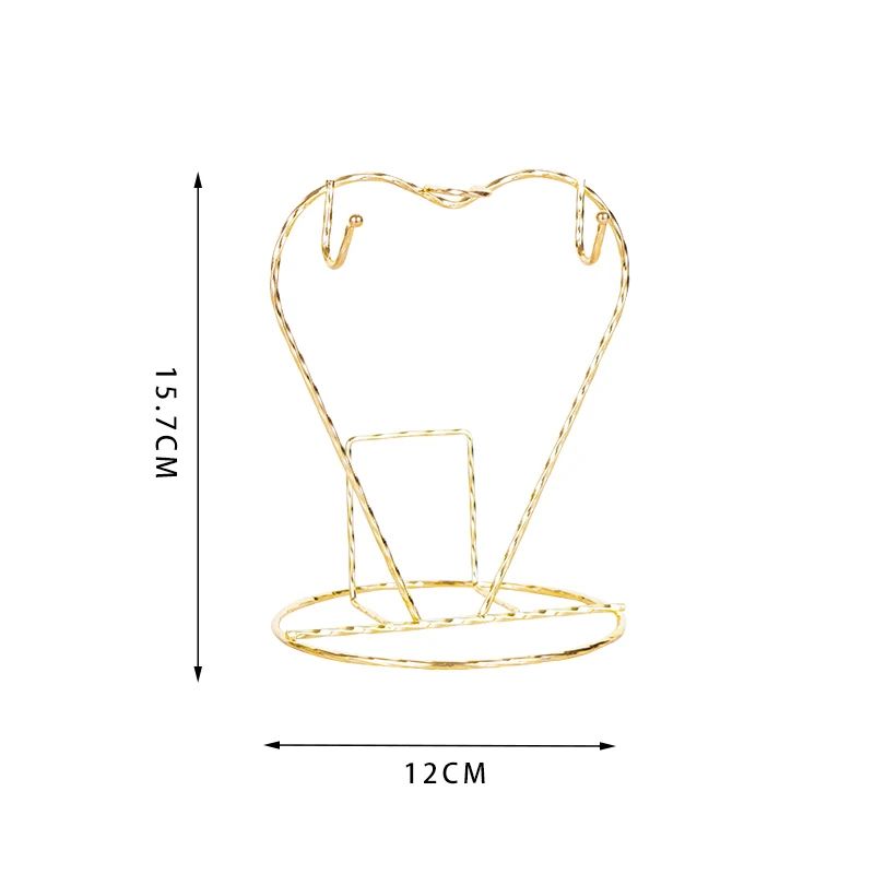 Luxury Metal Tea Cup And Saucer Display Rack 13