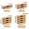 Bamboo Kitchen Wrap Dispenser With Built In Cutter 1