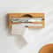 Bamboo Kitchen Wrap Dispenser With Built In Cutter 4