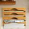 Bamboo Kitchen Wrap Dispenser With Built In Cutter 5