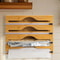 Bamboo Kitchen Wrap Dispenser With Built In Cutter 5