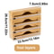Bamboo Kitchen Wrap Dispenser With Built In Cutter 14