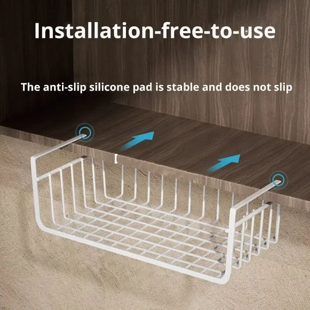 Large Capacity Hanging Under Cabinet Storage Basket 1
