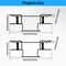 Wall Mounted Iron Glove Box Holder Set 2
