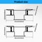 Wall Mounted Iron Glove Box Holder Set 2