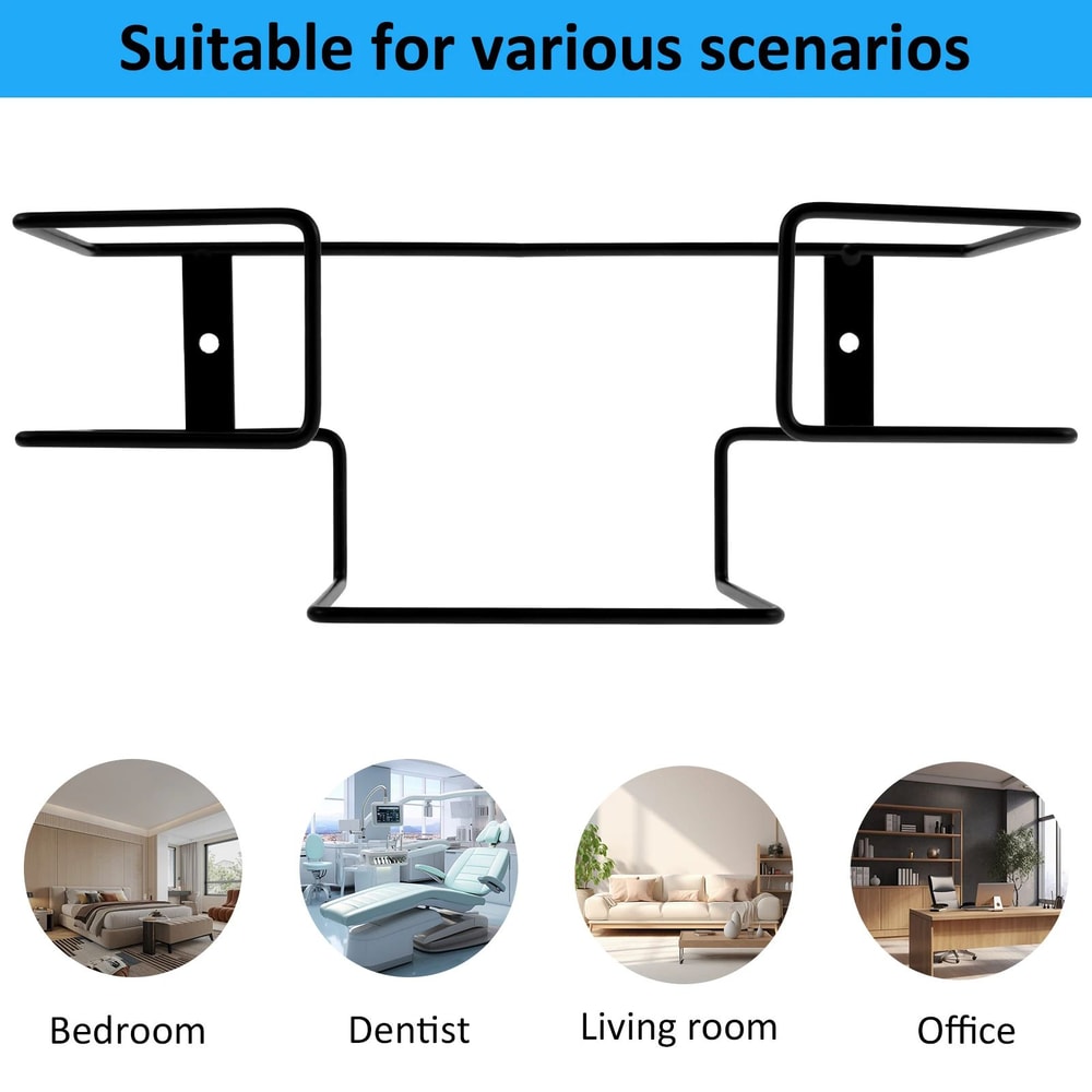 Wall Mounted Iron Glove Box Holder Set 4