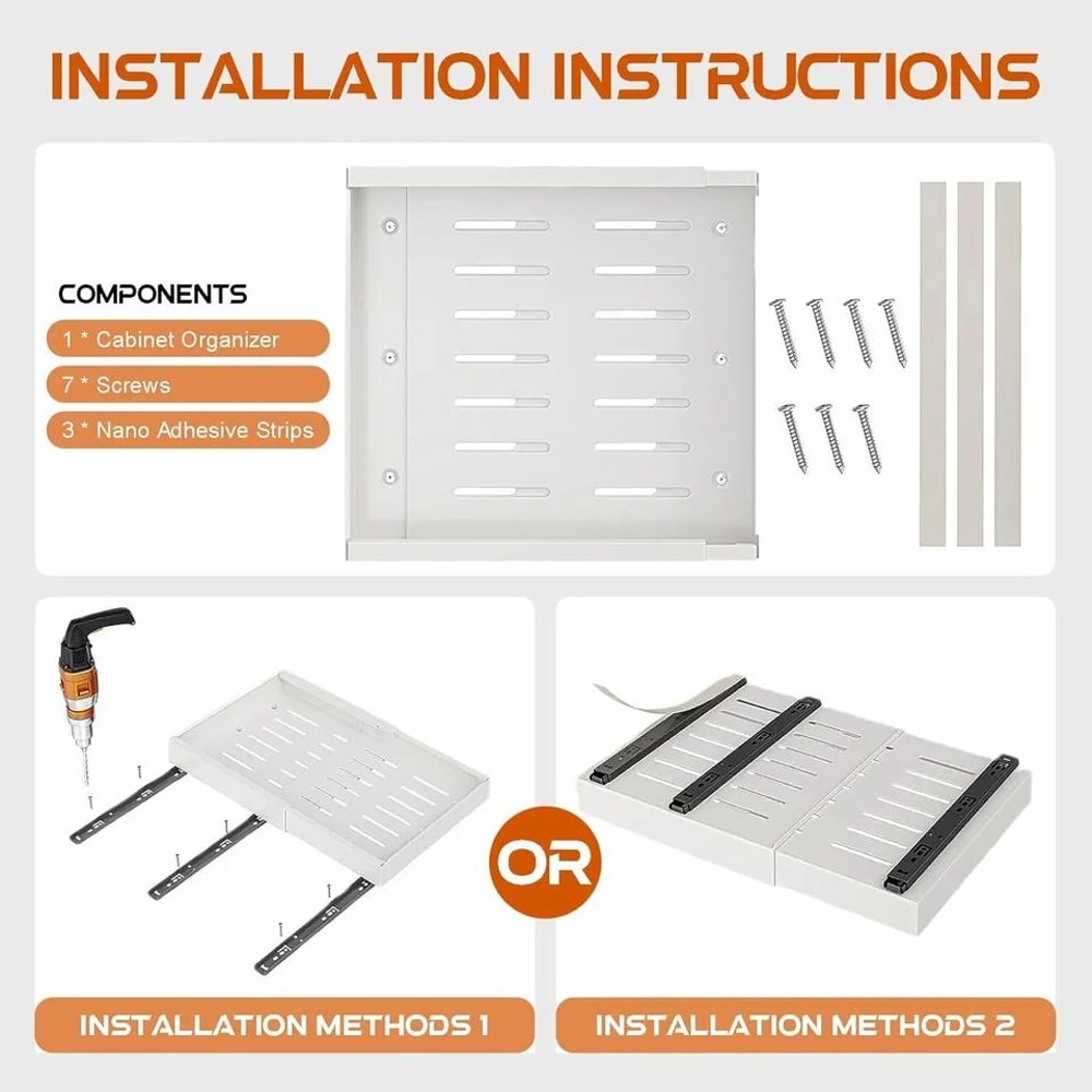 Expandable Pull Out Cabinet Storage Organizer 4