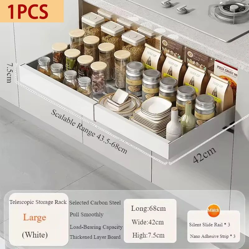 Expandable Pull Out Cabinet Storage Organizer 9