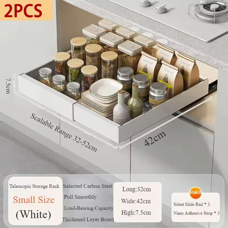 Expandable Pull Out Cabinet Storage Organizer 6