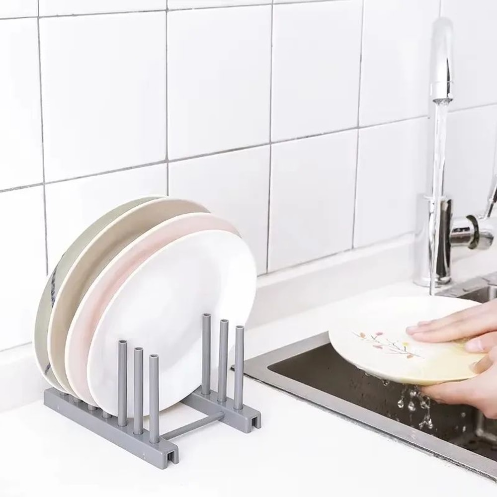 Stainless Steel Pot Lid And Dish Storage Rack 1