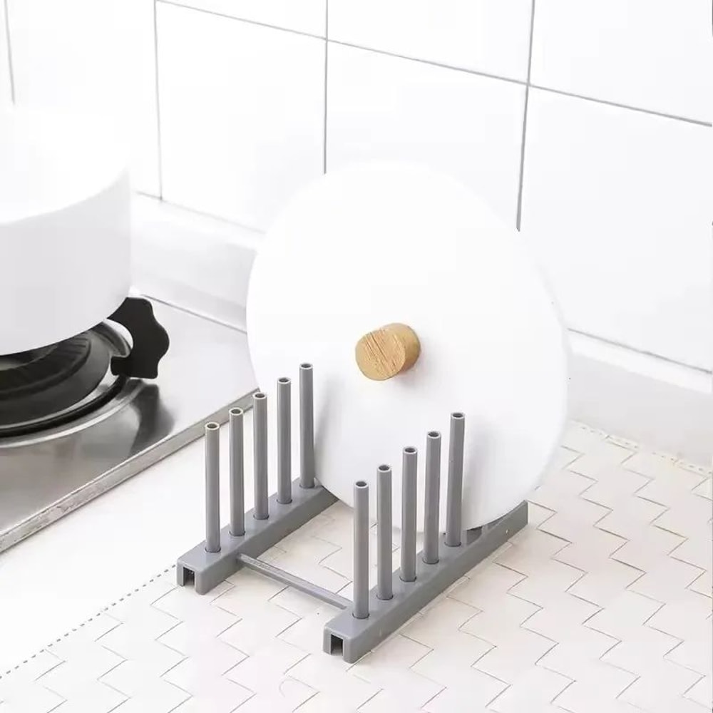 Stainless Steel Pot Lid And Dish Storage Rack 4