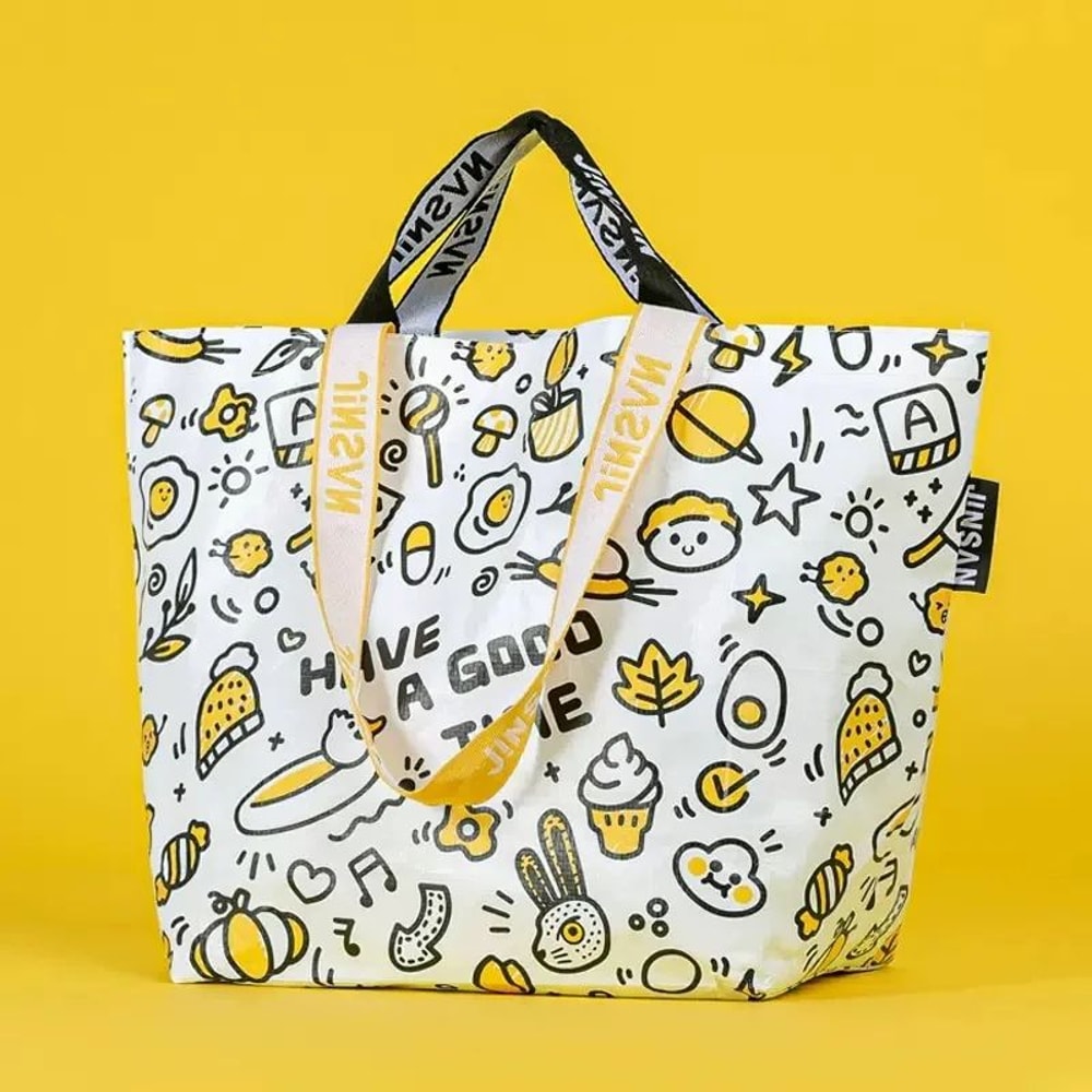 Large Capacity Reusable Shopping Shoulder Tote Bag 1