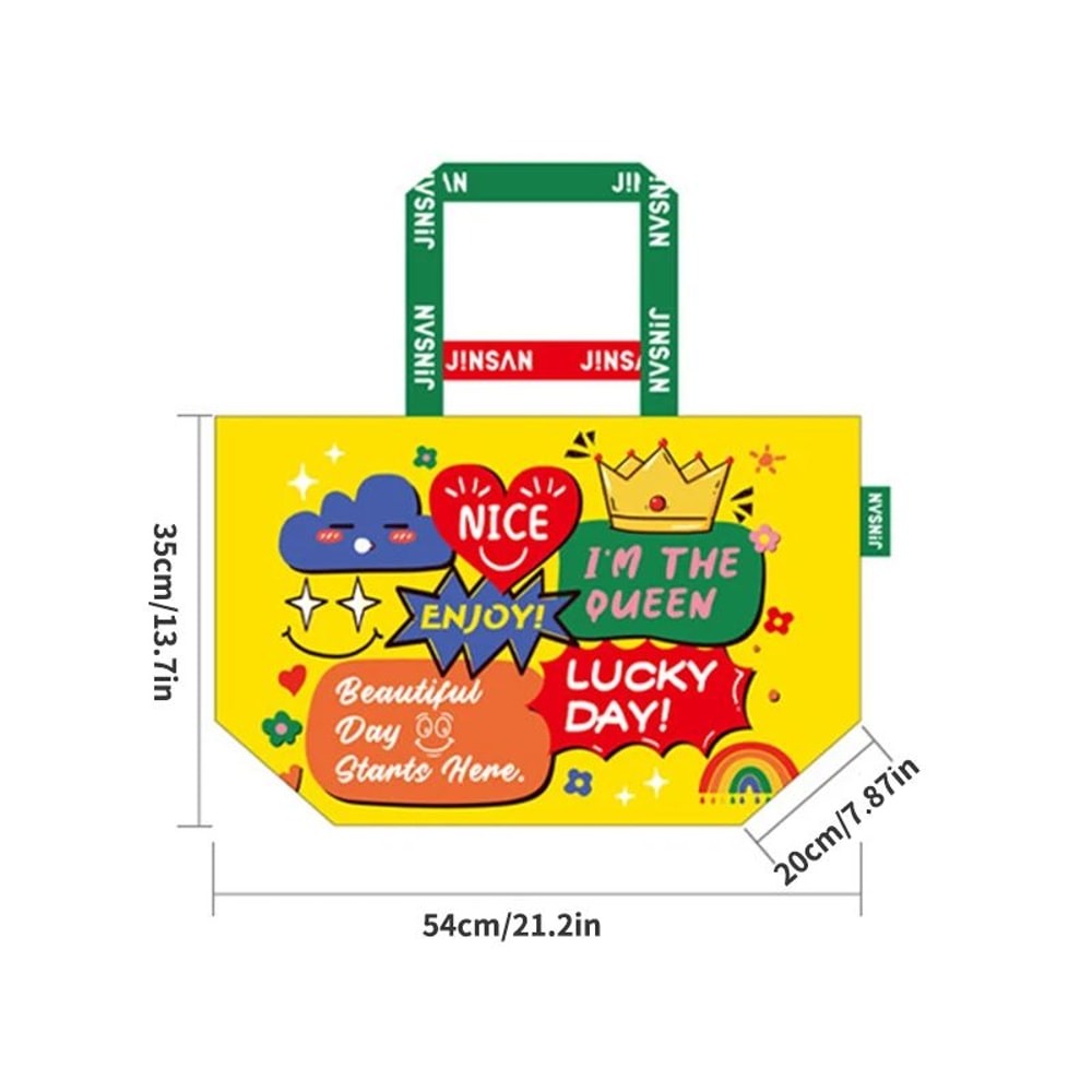 Large Capacity Reusable Shopping Shoulder Tote Bag 4