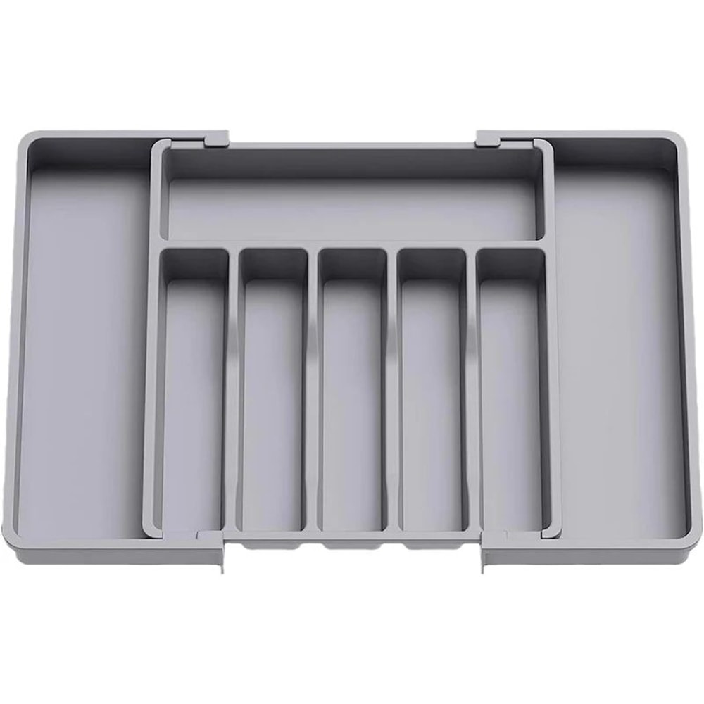 Expandable Adjustable Cutlery Drawer Organizer Tray 8