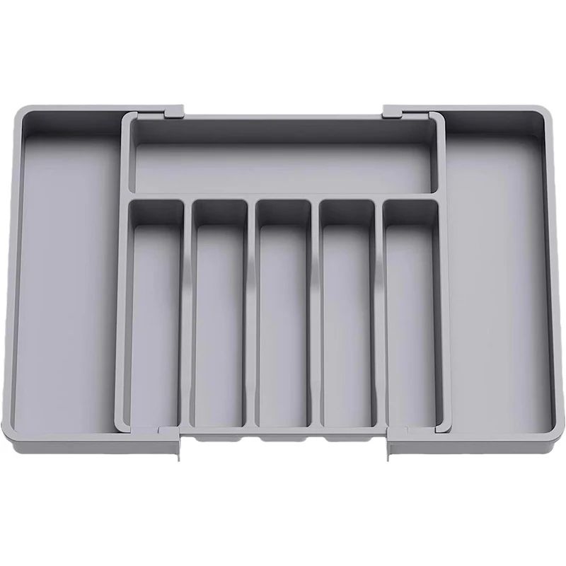 Expandable Adjustable Cutlery Drawer Organizer Tray 8