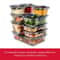 Airtight Glass Food Storage Container Set With Vented Lids 4
