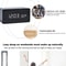Woodgrain Luxe LED Alarm Clock Digital Wooden Desk Clock With Temperature Display 1