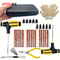 RoadGuard Complete Tire Repair Kit Emergency Plug Seal Set With Tire Strips Glue 0