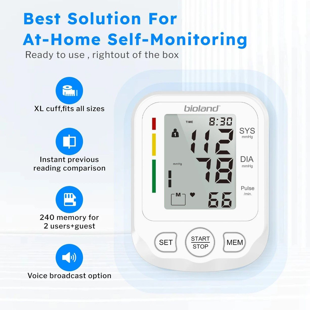 Bioland 2005 Automatic UpperArm Blood Pressure Monitor Home Digital Blood Pressure Machine 3