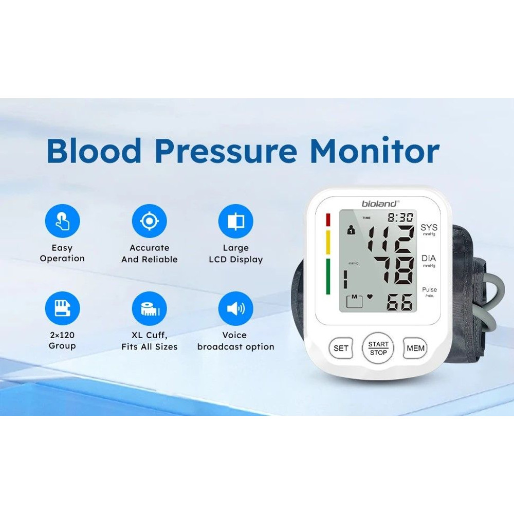 Bioland 2005 Automatic UpperArm Blood Pressure Monitor Home Digital Blood Pressure Machine 5