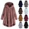 CosyHood Wool Blend Hooded Womens Coat Warm Autumn Winter Solid Colour Plush Jacket 0