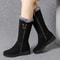 Luxury MidCalf Chunky Fur Winter Boots For Women 4