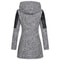 Autumn Winter Hooded Woolen DiagonalZip Coat For Women 2